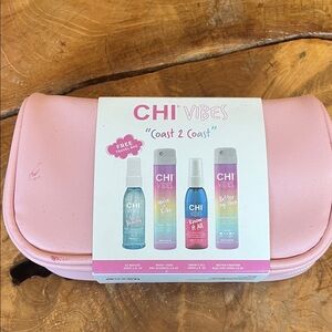 CHI Vibes Hair Care Set with Pink Case